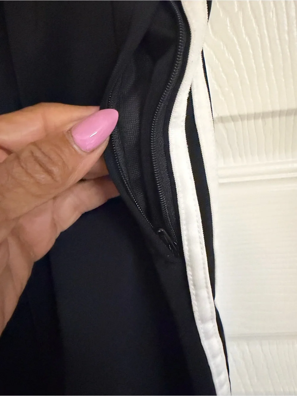 adidas Black Skirt with White Three-Stripe Detail